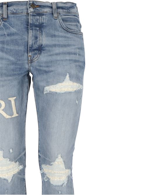 Jeans con ricamo AMIRI | AMDNSY1021PERFECT INDIGO